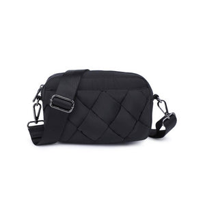 Sol and Selene - Inspiration - Braided Woven Nylon Crossbody: Slate Sky