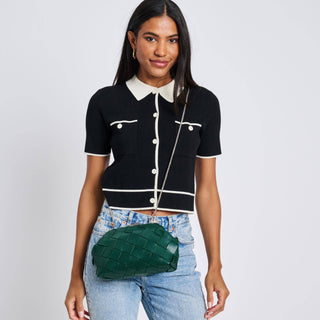 Pauline Woven Crossbody: Forest