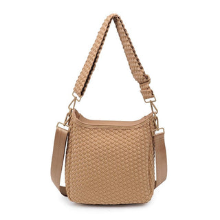 Sol and Selene - Kismet - Woven Neoprene Crossbody: Nude