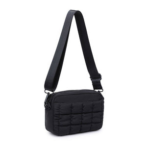 Sol and Selene - Inspiration - Quilted Puffer Nylon Crossbody: Black