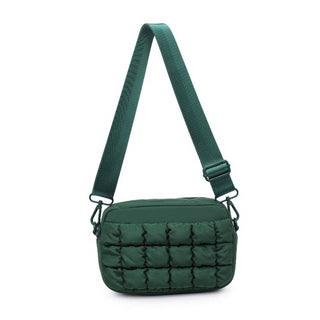 Sol and Selene - Inspiration - Quilted Puffer Nylon Crossbody: Black