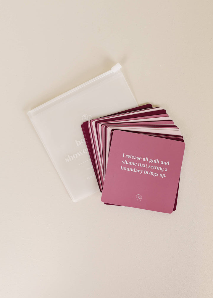 Shower Affirmation™  Display Cards - Boundaries
