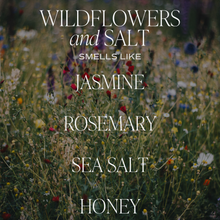 Load image into Gallery viewer, Wildflowers and Salt 11 oz Soy Candle

