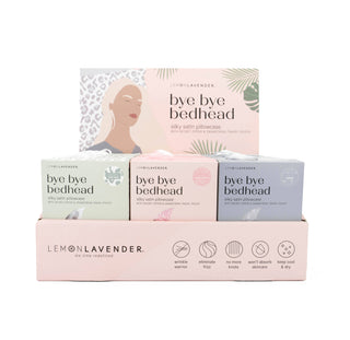 No More Bed Head! Lemon Lavender Satin Pillowcase