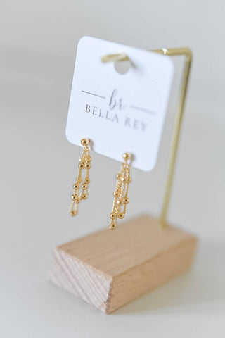 Eddie Gold Chain Tassel Earrings
