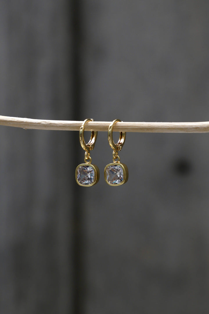 Isla Square Drop Earrings