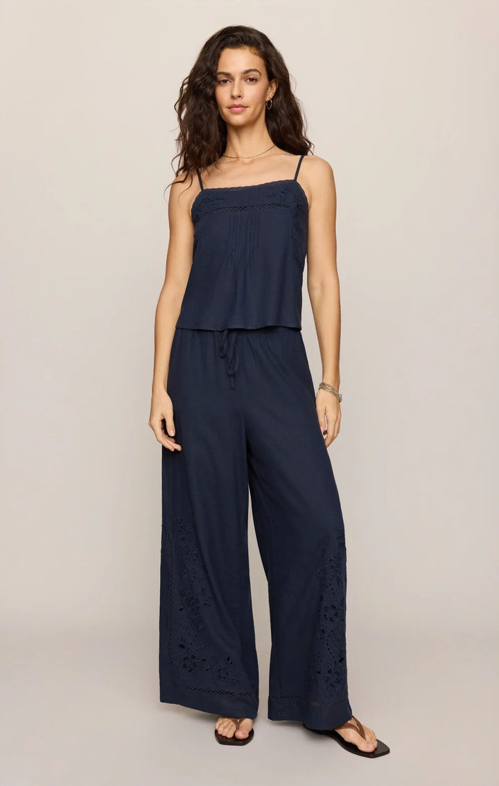 Lille Embroidered Woven Tank