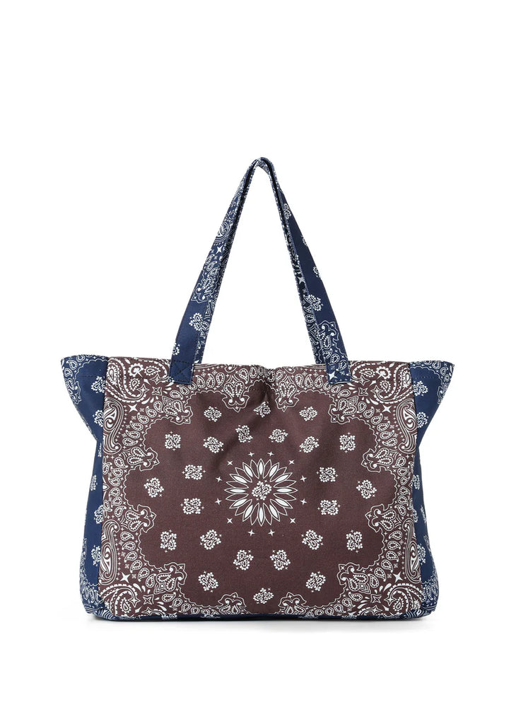 Bailey Brown/Navy  Bandana Tote