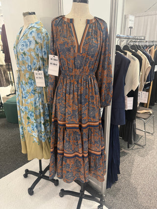 Harvest Blooms Midi Dress