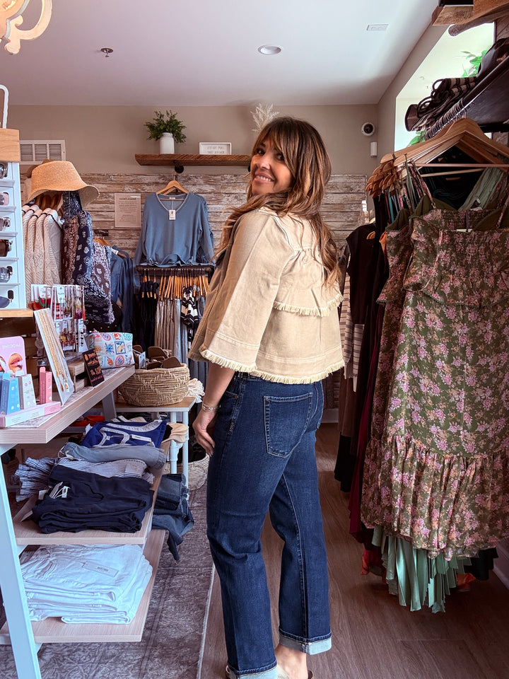 Sloane Slouchy Girlfriend Cuffed Jean