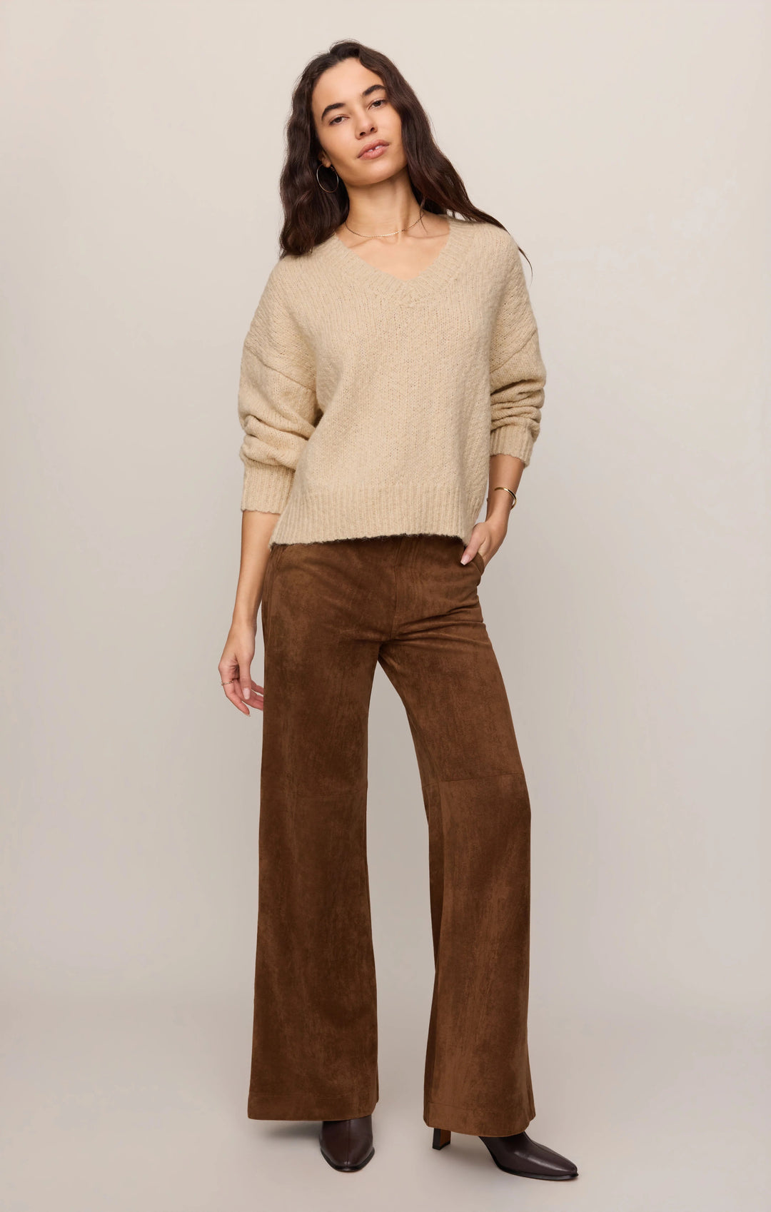 Z Supply Bolton Bouclé Sweater in Chalk