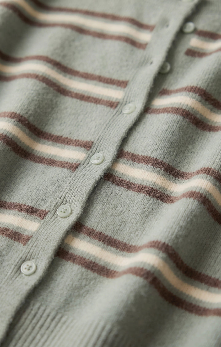 Z Supply Medina Stripe Cardigan — Aqua Cloud