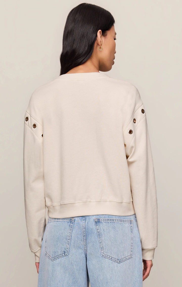 Z Supply Axel Grommet Sweatshirt – Sandstone