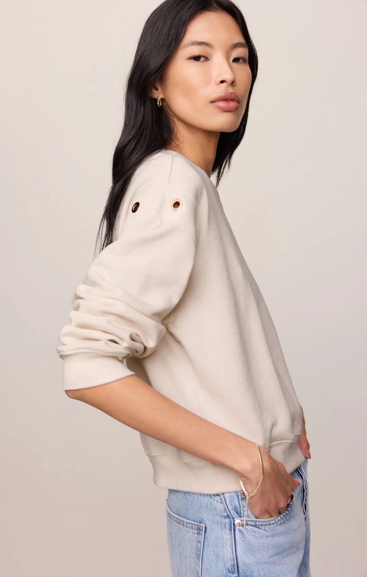 Z Supply Axel Grommet Sweatshirt – Sandstone