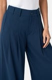 High Rise Pleated Wide Leg Trouser