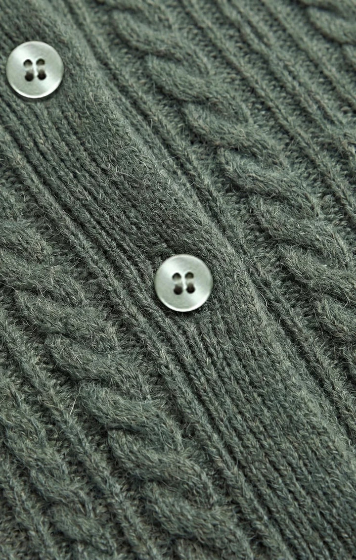 Z Supply Medina Cable Pointelle Cardigan in Monstera