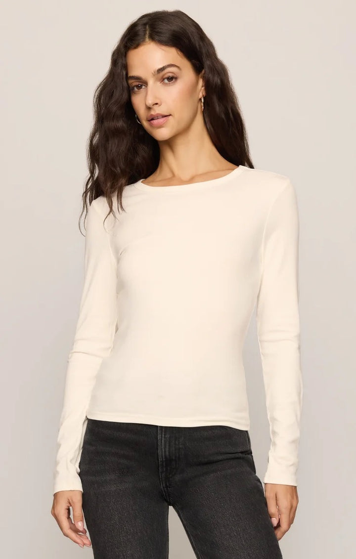 Second Skin Crew Long Sleeve Tee – Sandstone