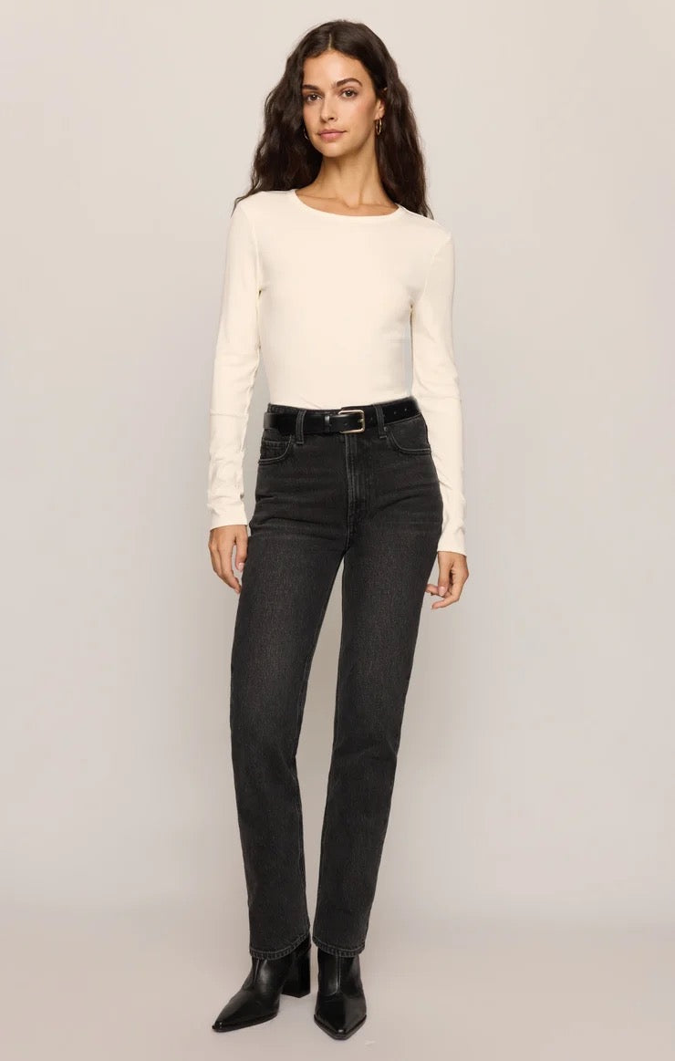 Second Skin Crew Long Sleeve Tee – Sandstone