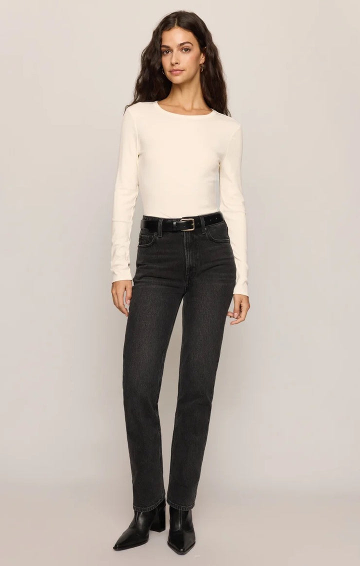 Second Skin Crew Long Sleeve Tee – Sandstone