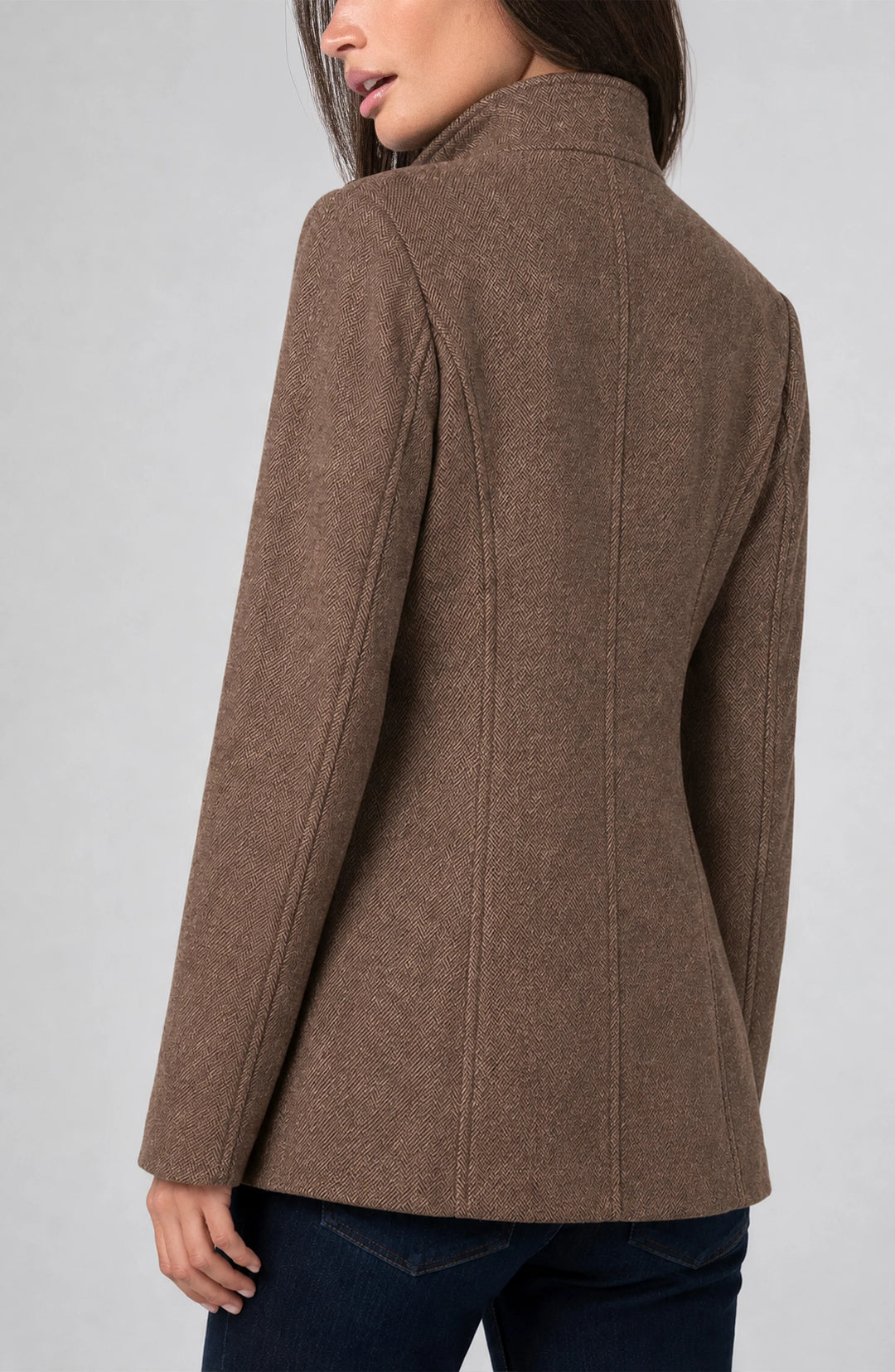 Funnel Neck Field Jacket – Chestnut