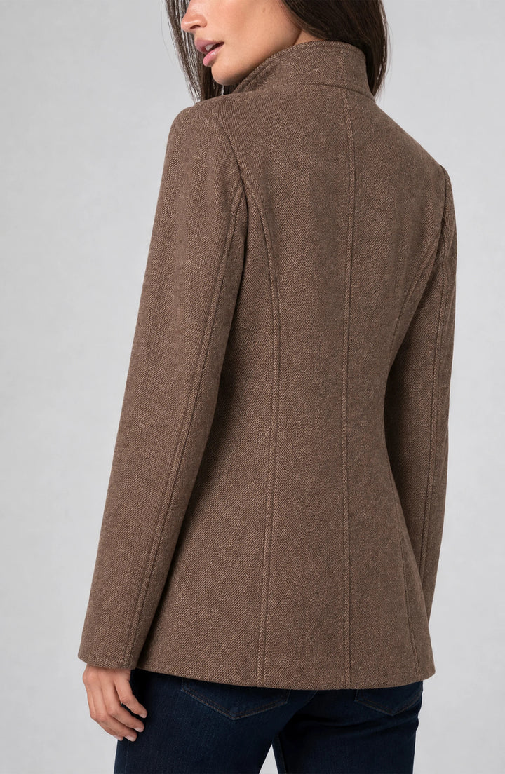 Funnel Neck Field Jacket – Chestnut