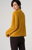 Liverpool Los Angeles Mock Neck Sweater with Buttons – Gold Multi