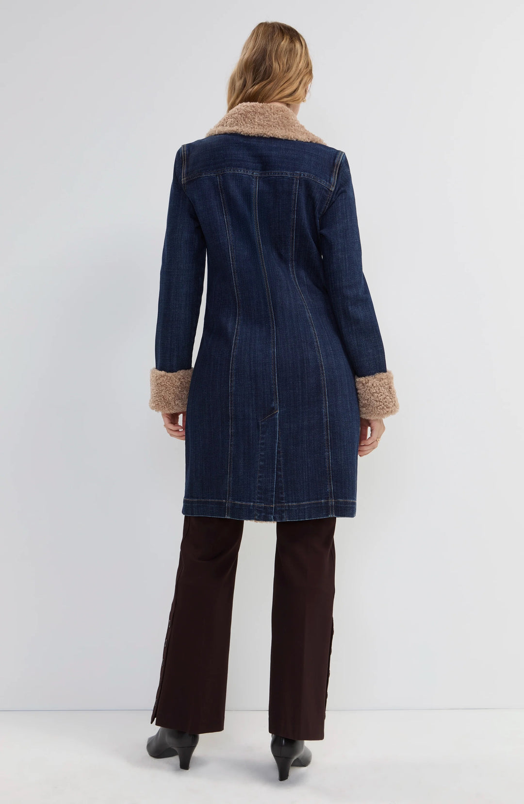 Liverpool Sherpa Trimmed Denim Jacket – Rinse Wash