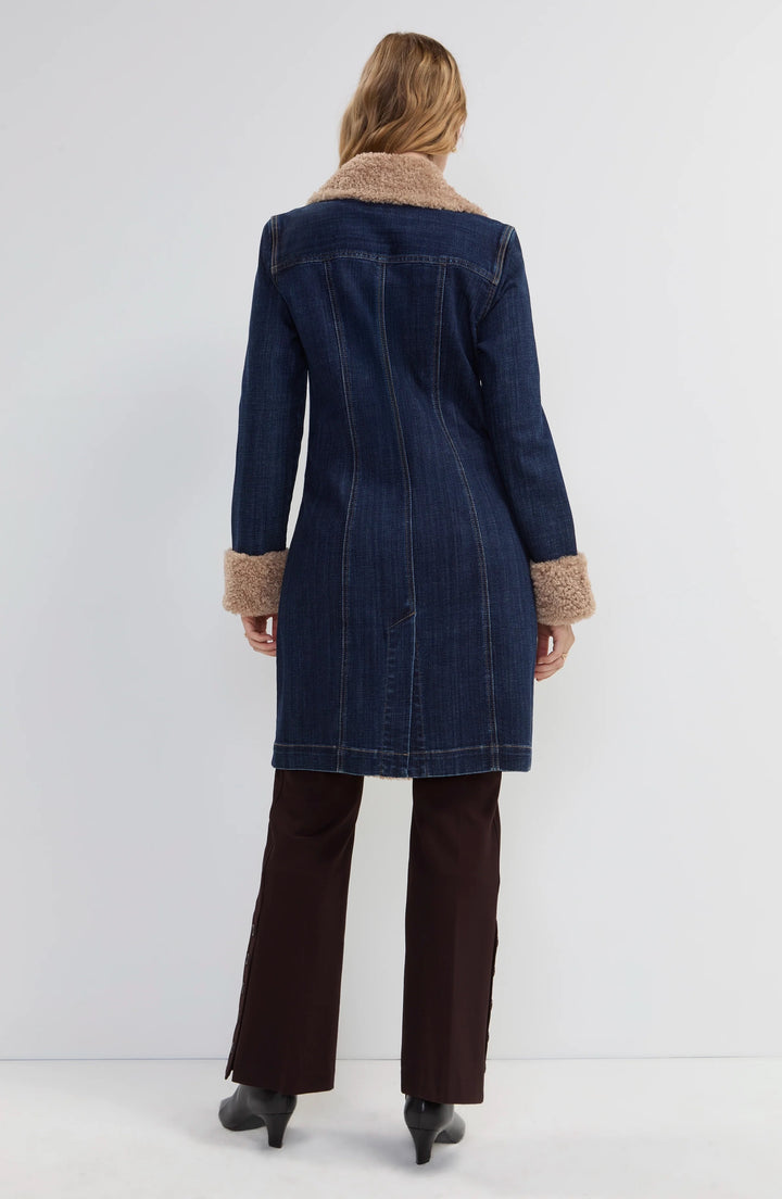 Liverpool Sherpa Trimmed Denim Jacket – Rinse Wash