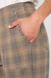High Rise Cropped Drawstring Trouser