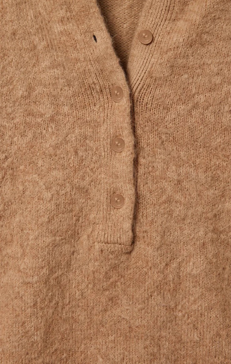 Z Supply Westmont Henley Sweater – Golden Caramel