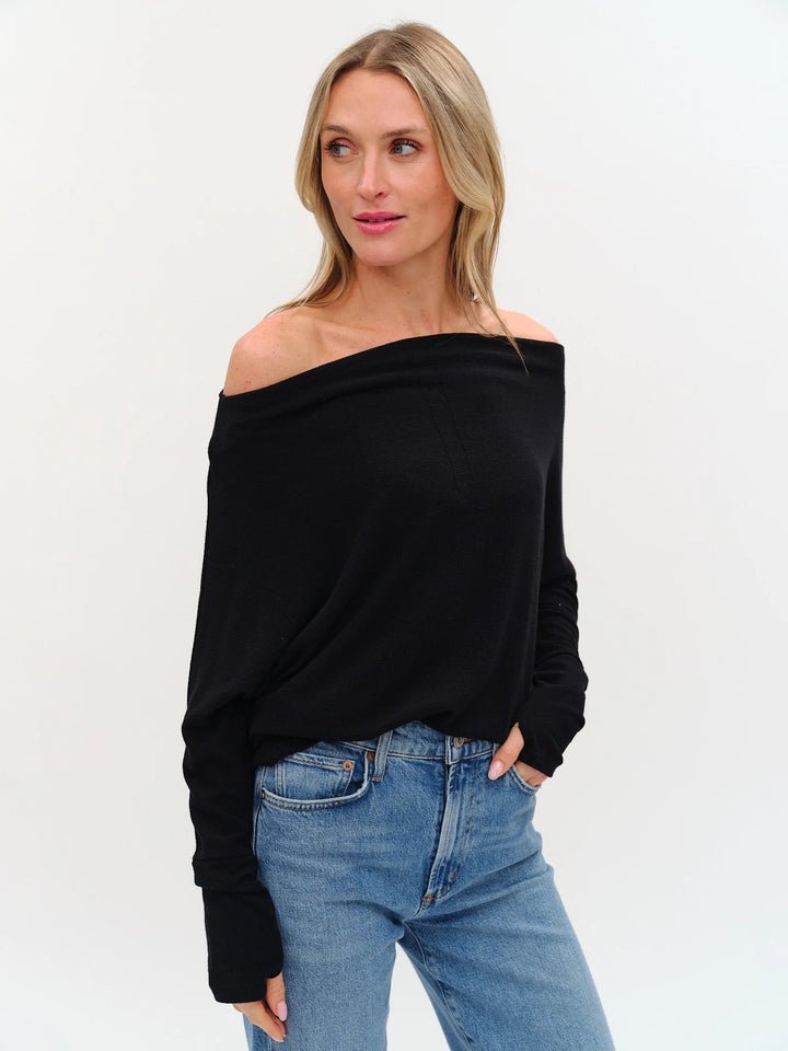 Six Fifty Anywhere Top-black