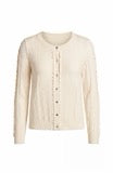 Ruffle Button Front Cardigan Sweater