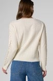 Ruffle Button Front Cardigan Sweater
