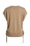 V-Neck Dolman Sweater with Side Ties