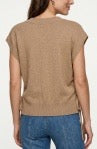 V-Neck Dolman Sweater with Side Ties