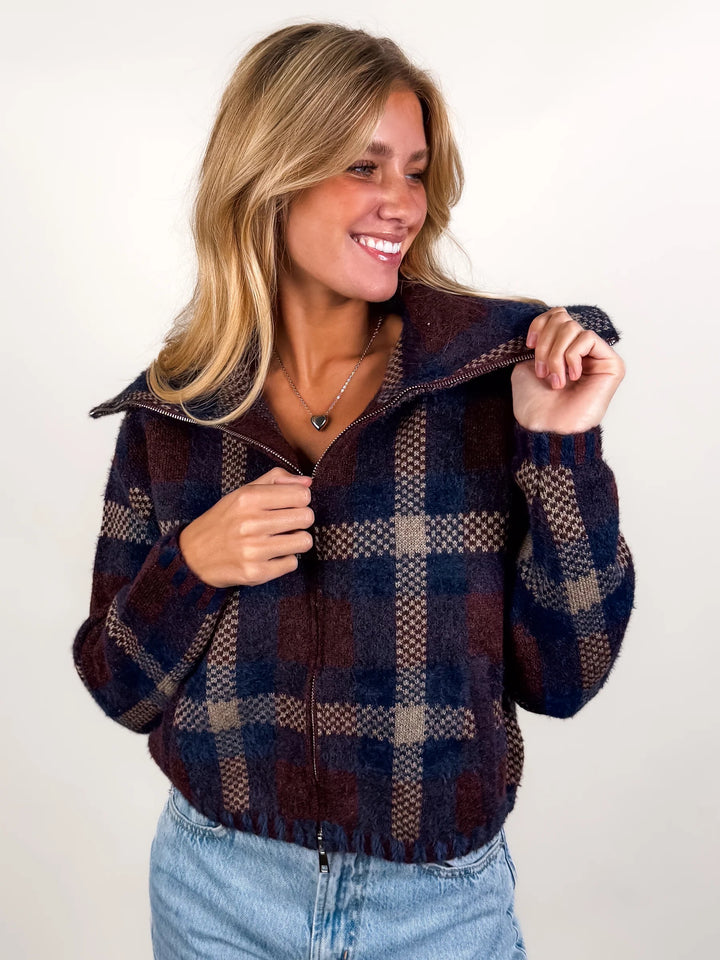 [BLANKNYC] Field Day Jacket – Burgundy
