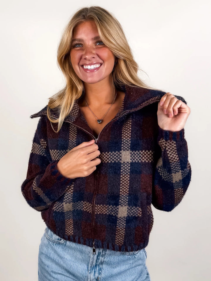 [BLANKNYC] Field Day Jacket – Burgundy