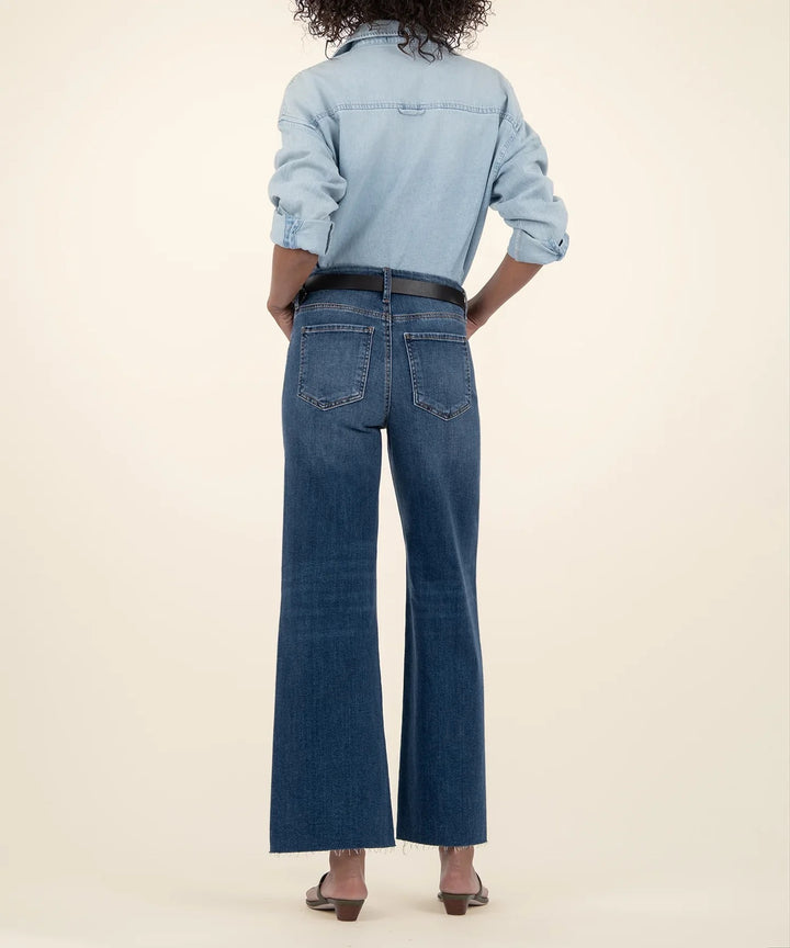 Meg High Rise Wide Leg Jeans in Harmony