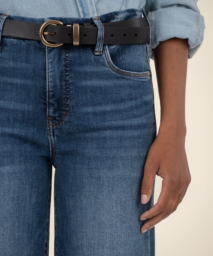 Meg High Rise Wide Leg Jeans in Harmony