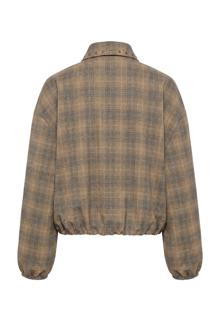 Studded Bubble Hem Jacket