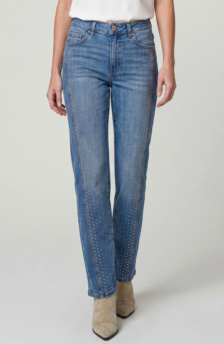 Kennedy Straight Jean — Studded