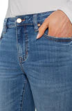 Marley Girlfriend Cuffed Denim in Campus