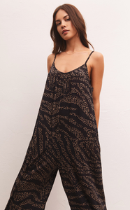 Wild Dot Flared Jumpsuit - Hello Beautiful Boutique