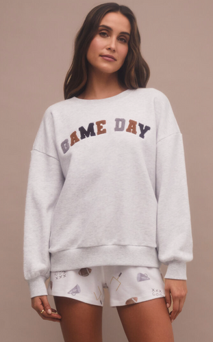 Oversized Game Day Sweatshirt - Hello Beautiful Boutique