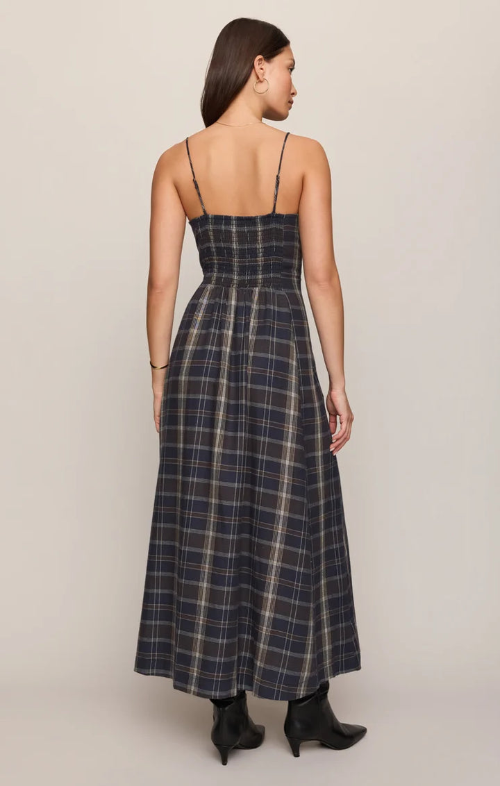 Evermore Plaid Midi Dress