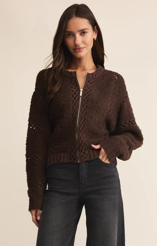 Sundance Sweater Jacket – Z Supply (Chocolate Cherry)