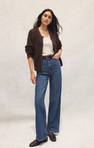 Sundance Sweater Jacket – Z Supply (Chocolate Cherry)