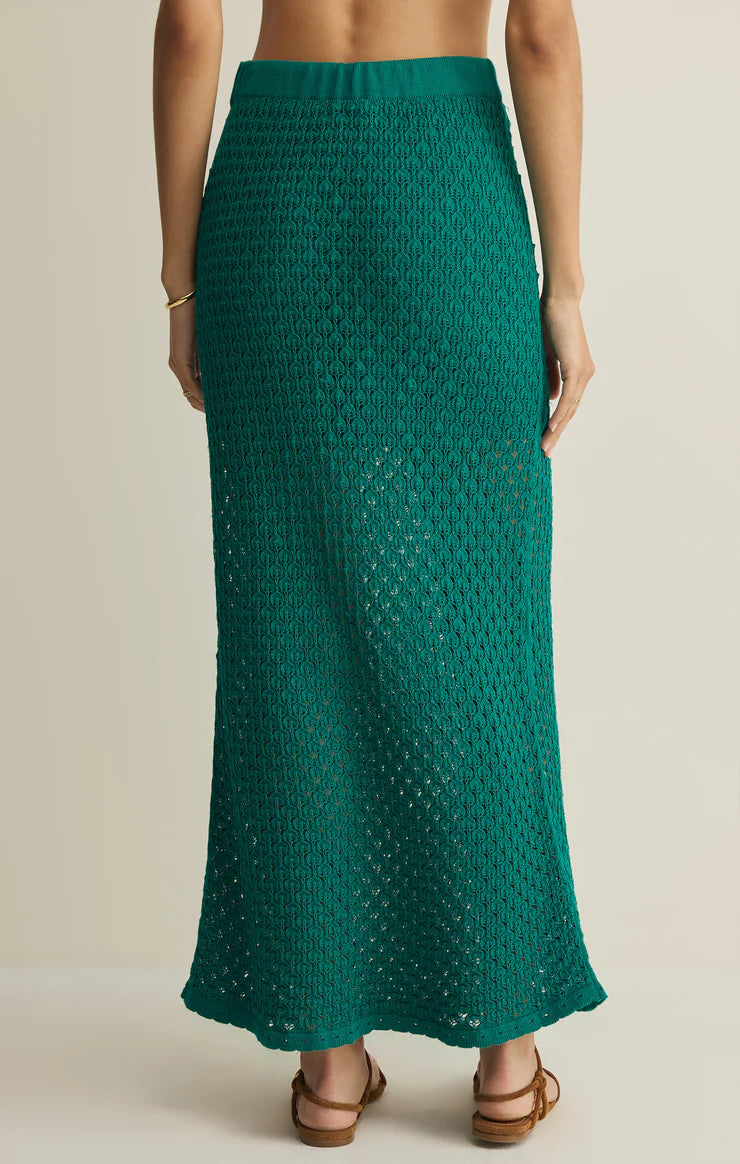 Windswept Crochet Midi Skirt
