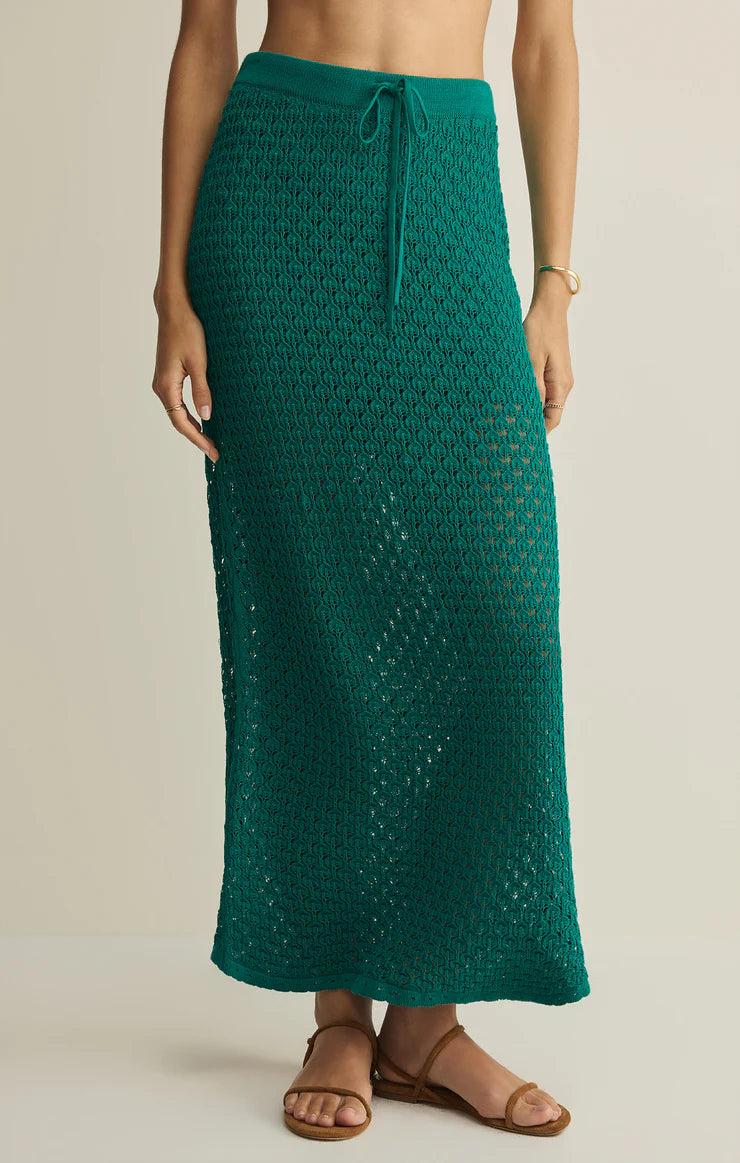 Windswept Crochet Midi Skirt