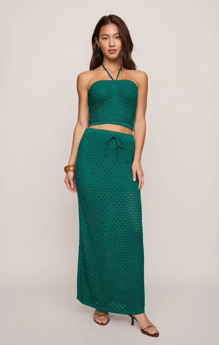 Windswept Crochet Midi Skirt